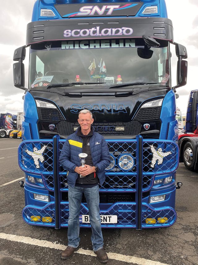 Truck driver backs Michelin all the way