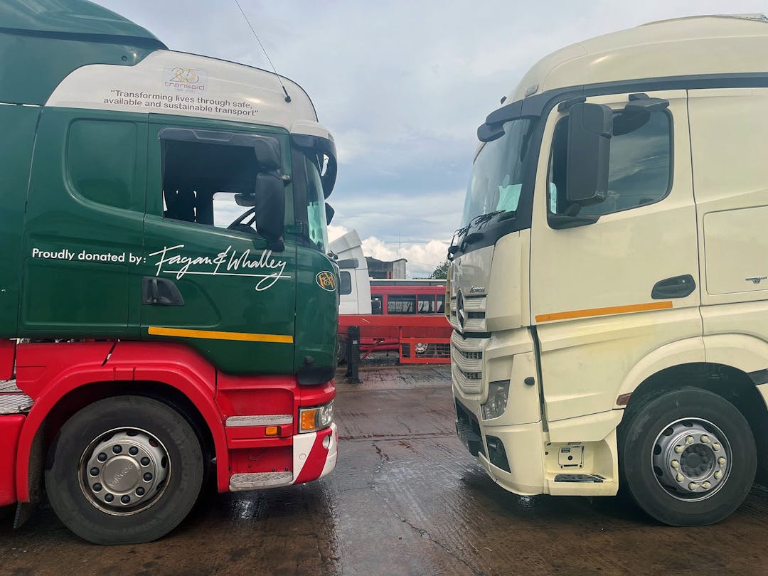 Transaid trucks head to Zambia