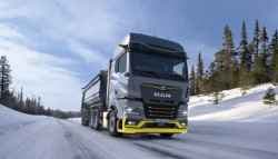 Hydrogen-powered ICE truck for MAN