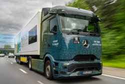 eActros proves a star at EV rally 