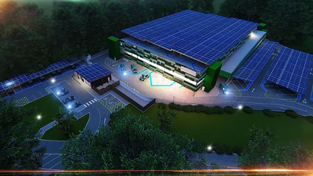 Huge electric van charging hub planned