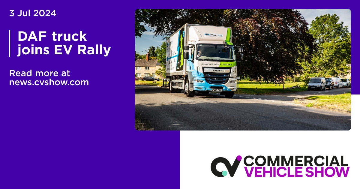 DAF truck joins EV Rally | Commercial Vehicle Show News